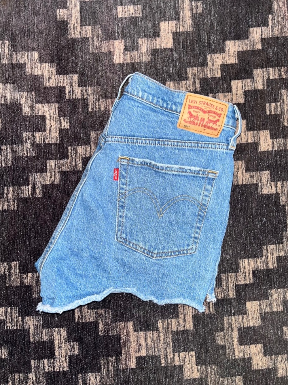 Levi's 501 Button Fly Denim Jean Shorts Size 31